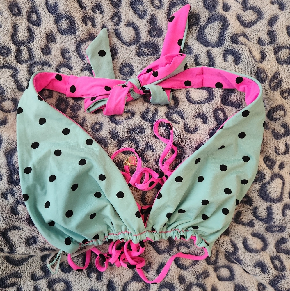 Victoria's Sectret Bikini Top PINK Reversible